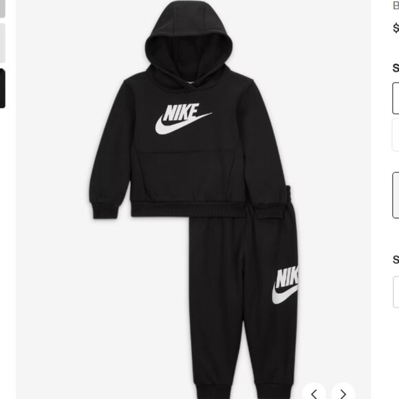 Nike Other - New Nike Kids Sportswear Club Fleece Hoodie Set in black